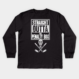 Straight outta the penalty box Kids Long Sleeve T-Shirt